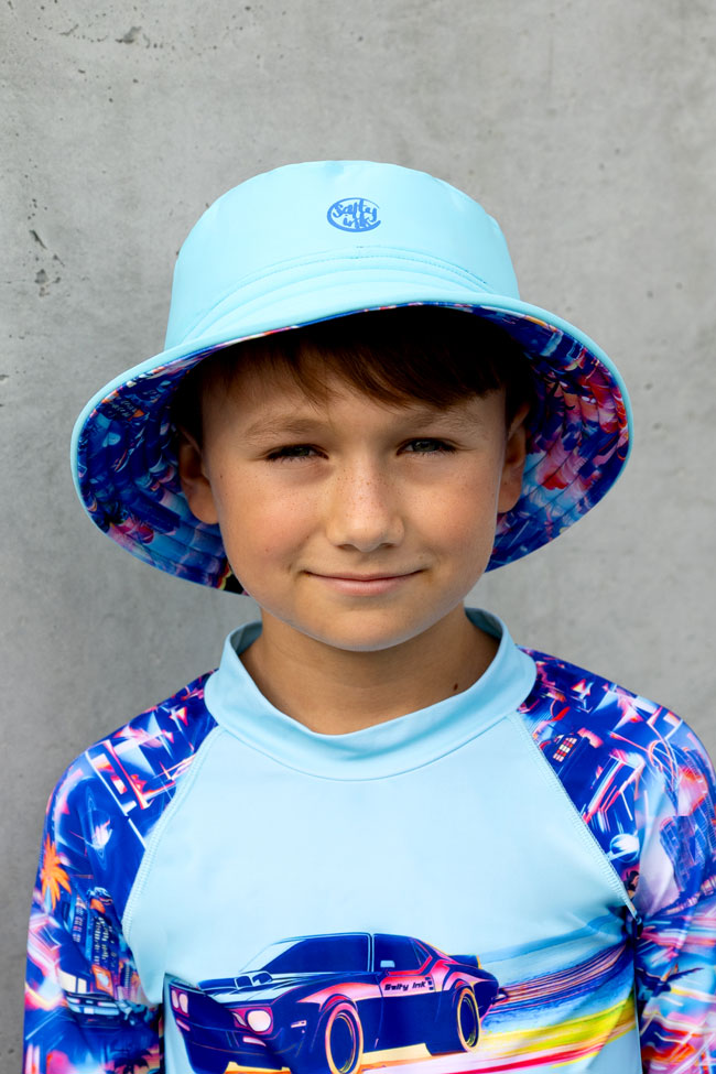 Salty Ink Boys Sunhat - Arcade