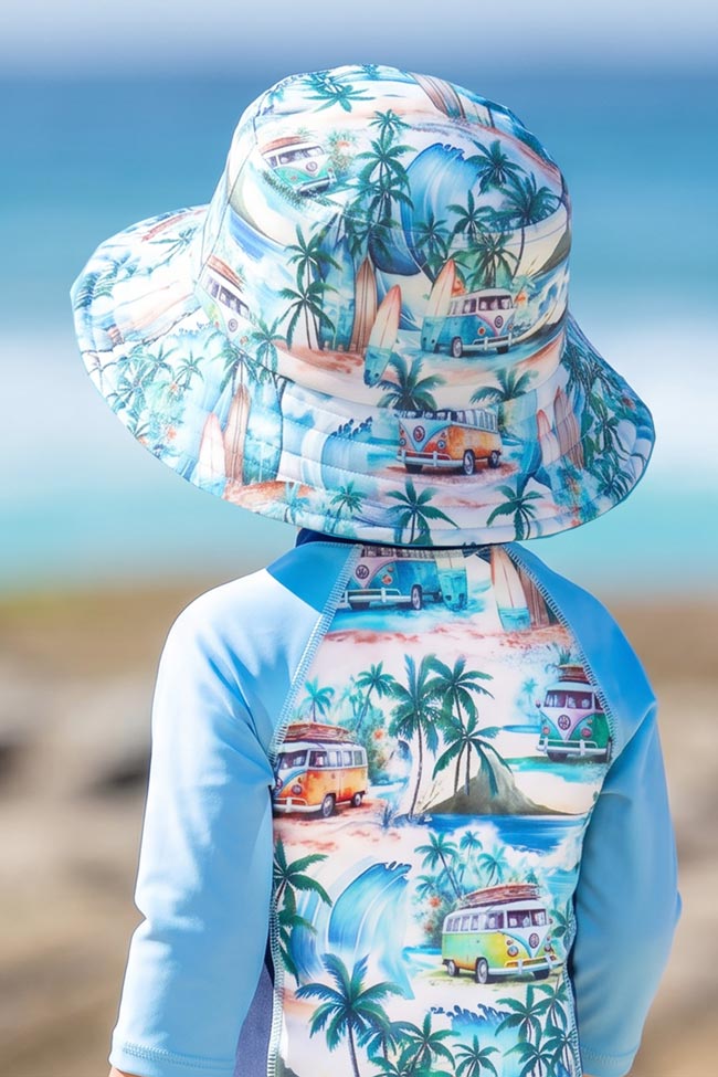 Salty Ink Little Mister Sunhat - Coastal Camper