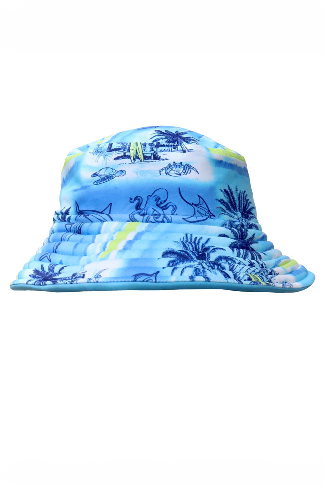 Salty Ink Boys Sunhat - Shipwrecked