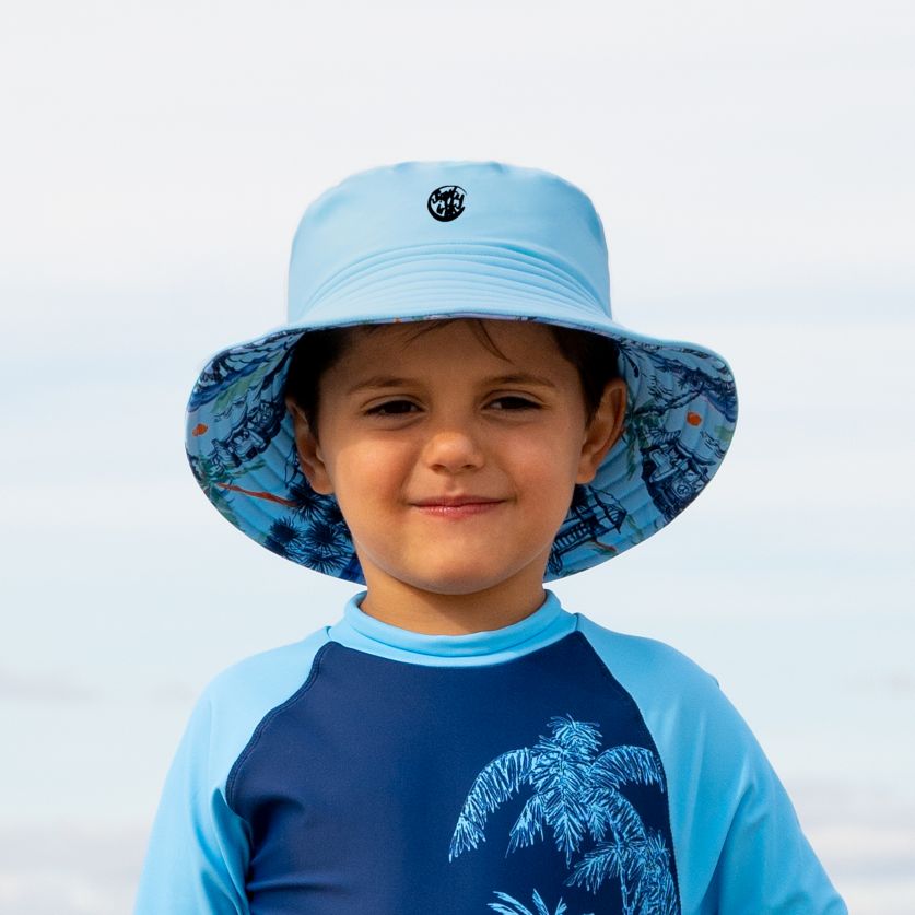 Salty Ink Boys Sunhat - Vintage Surf