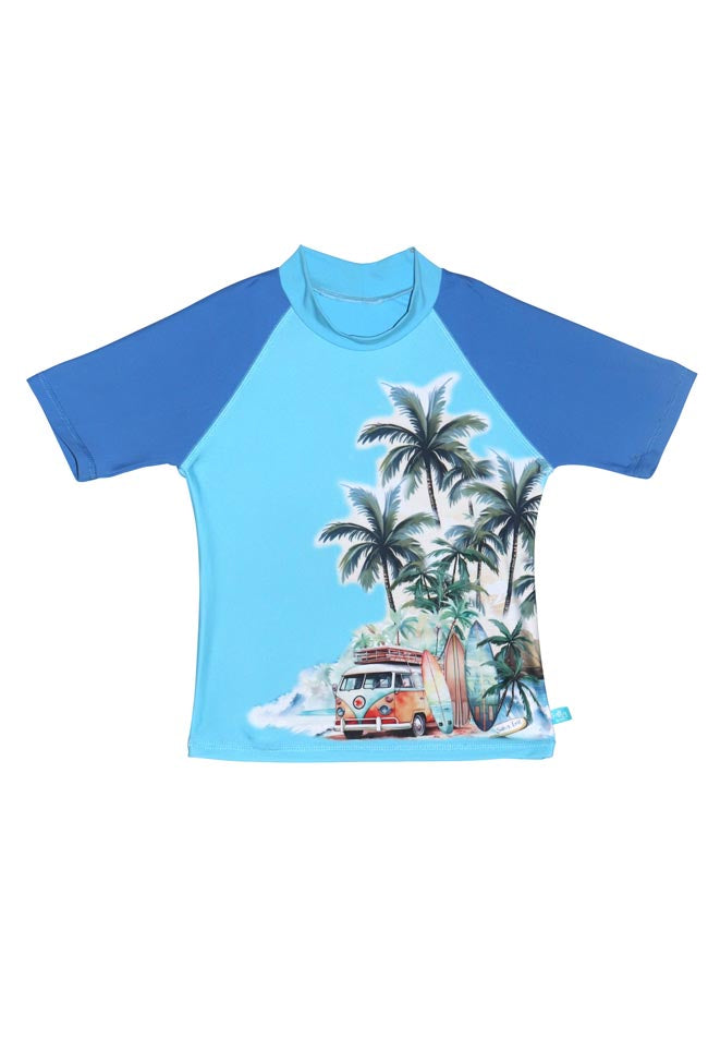 Salty Ink Little Mister Short Sleeve Rashvest - Coastal Camper
