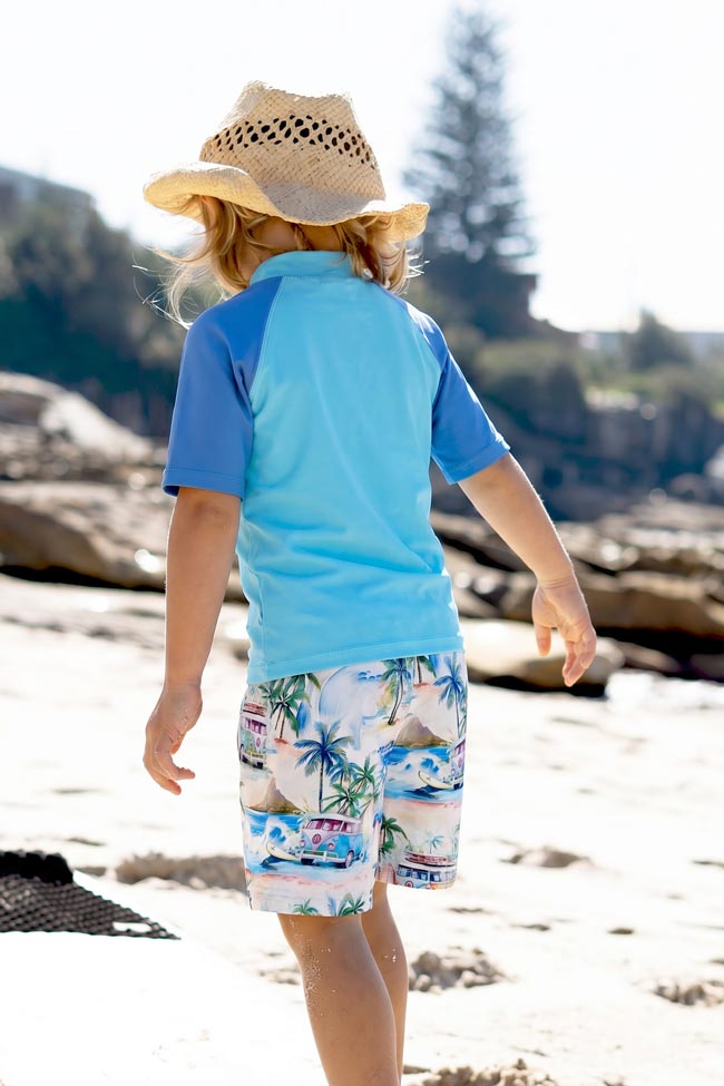 Salty Ink Little Mister Short Sleeve Rashvest - Coastal Camper