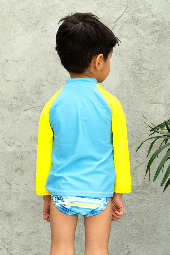 Salty Ink Boys Long Sleeve Rashvest - Shipwrecked