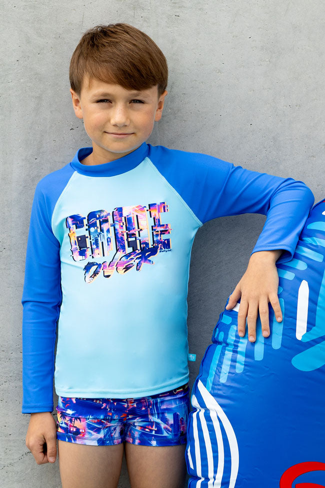 Salty Ink Boys Long Sleeve Rashvest - Arcade