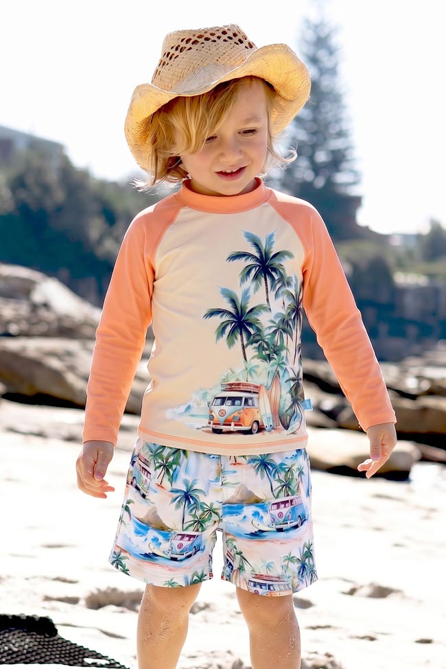 Salty Ink Little Mister Long Sleeve Rashvest - Coastal Camper