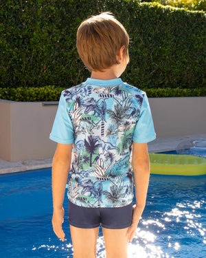 Salty Ink Boys S/S Rashvest Set - Urban Jungle