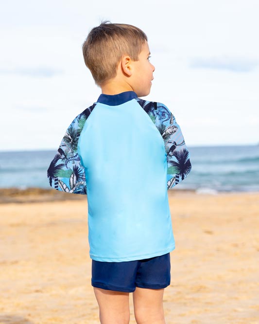 Salty Ink Boys L/S Rashvest Set - Urban Jungle