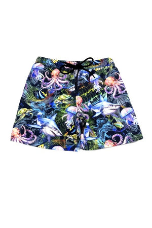 Salty Ink Little Mister Boardie - Marina Mirage