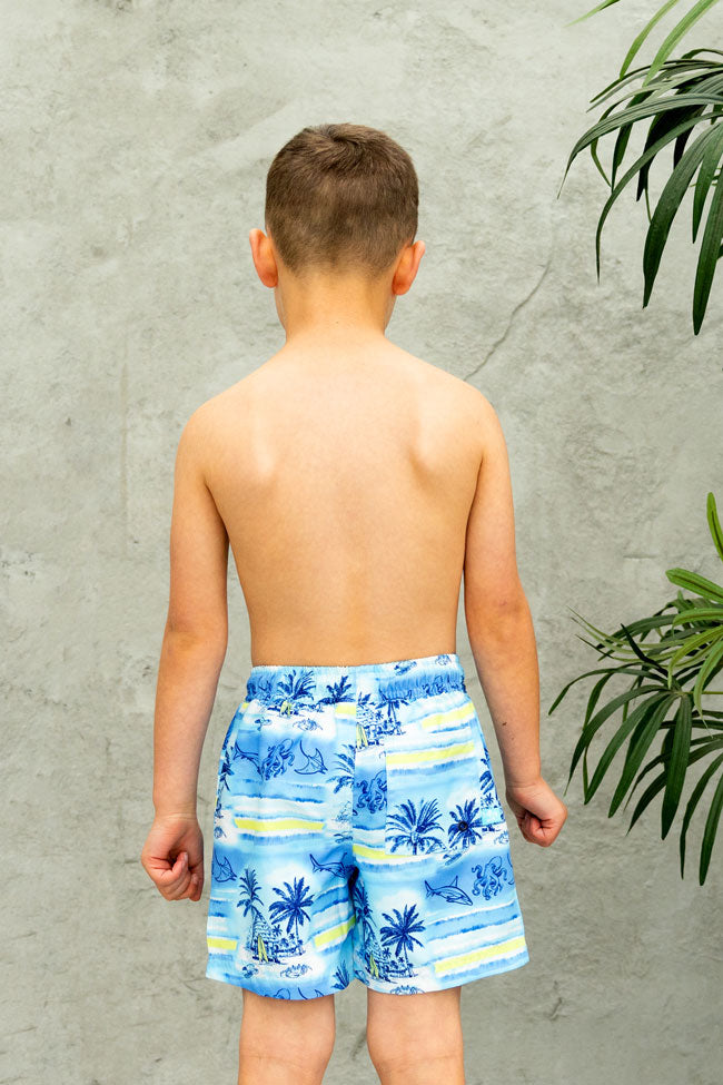 Salty Ink Boys Boardie - Shipwrecked