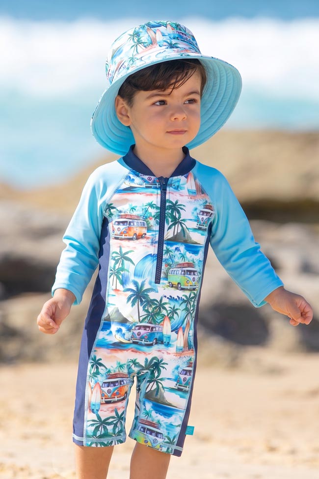Salty Ink Little Mister Onesie - Coastal Camper