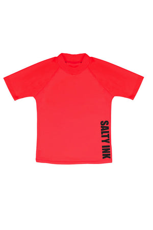 Salty Ink Boys Short Sleeve Rashvest - Salty