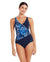 Zoggs Wrap Front Ladies One Piece - Sapphire