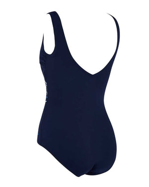 Zoggs Wrap Front Ladies One Piece - Sapphire