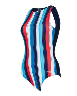 Zoggs Hi Front Ladies One Piece - Seamarine