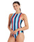 Zoggs Hi Front Ladies One Piece - Seamarine