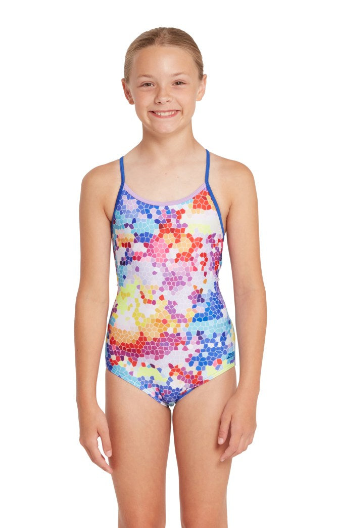 Zoggs Starback One Piece Girls - Jigsaw