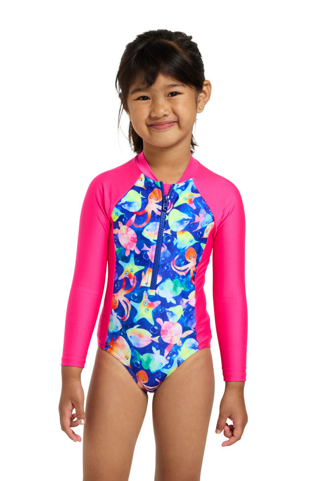Zoggs Girls Paddle Suit - Bubbles