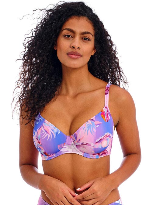 Freya Underwire Plunge Bikini Top - Miami Sunset