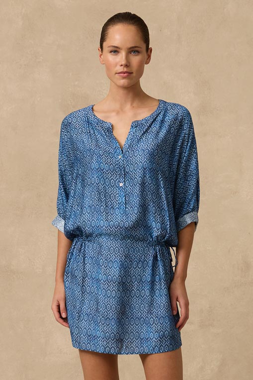 Monte & Lou 3/4 Sleeve Shirtdress - Bodhi
