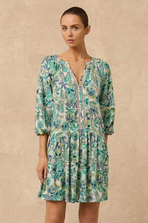 Monte & Lou Mini Dress - Hydra