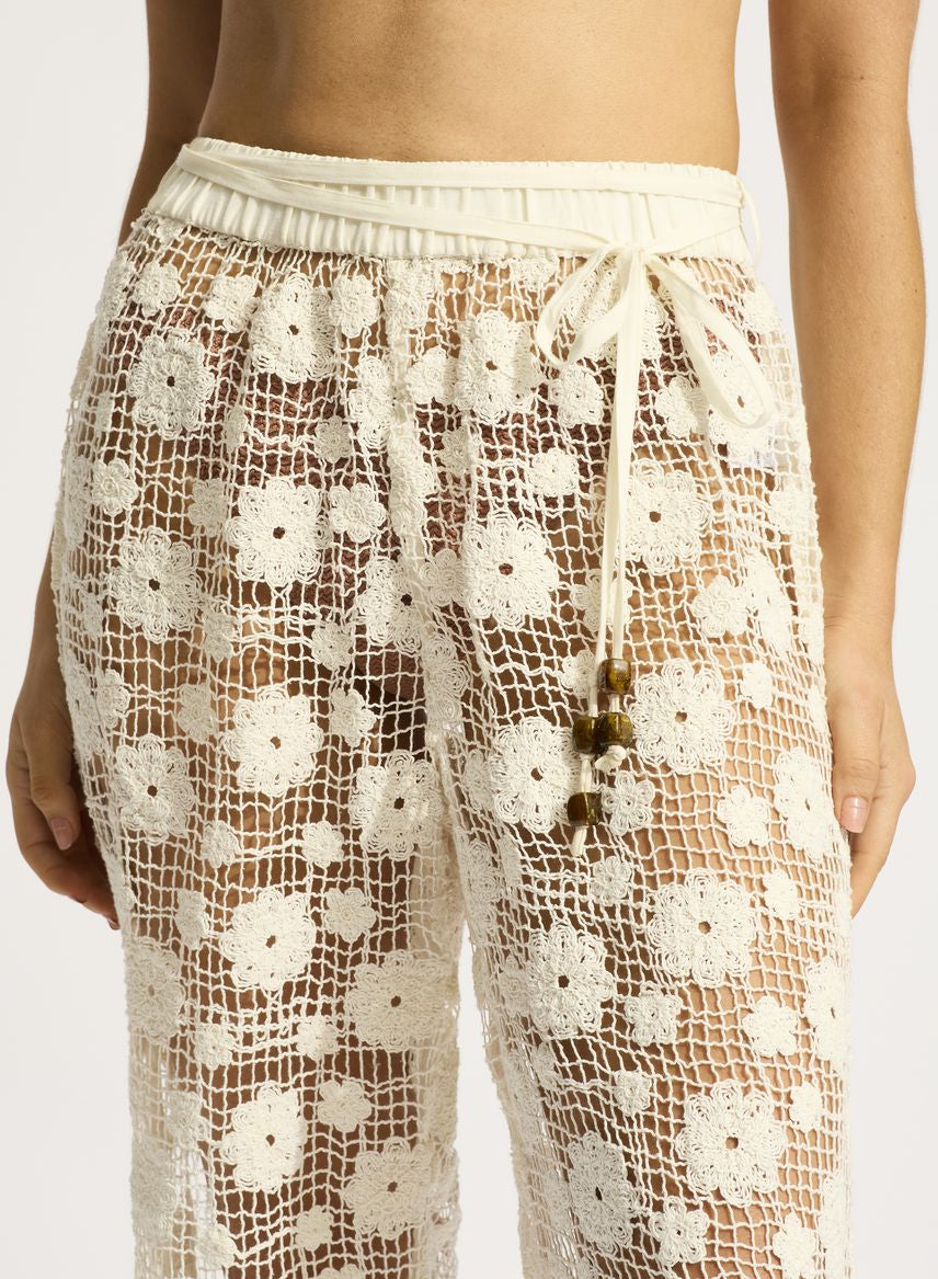 Seafolly Crochet Side Split Pant - Beach Edit