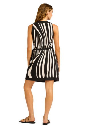 Seafolly Mini Wrap Dress - Coastline
