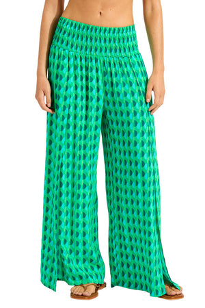 Seafolly Shirred Waist Wrap Pant - Sorrento