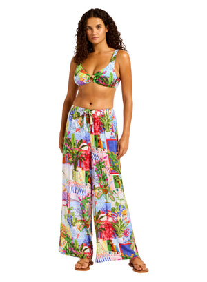Seafolly Wide Leg Pant - La Boca