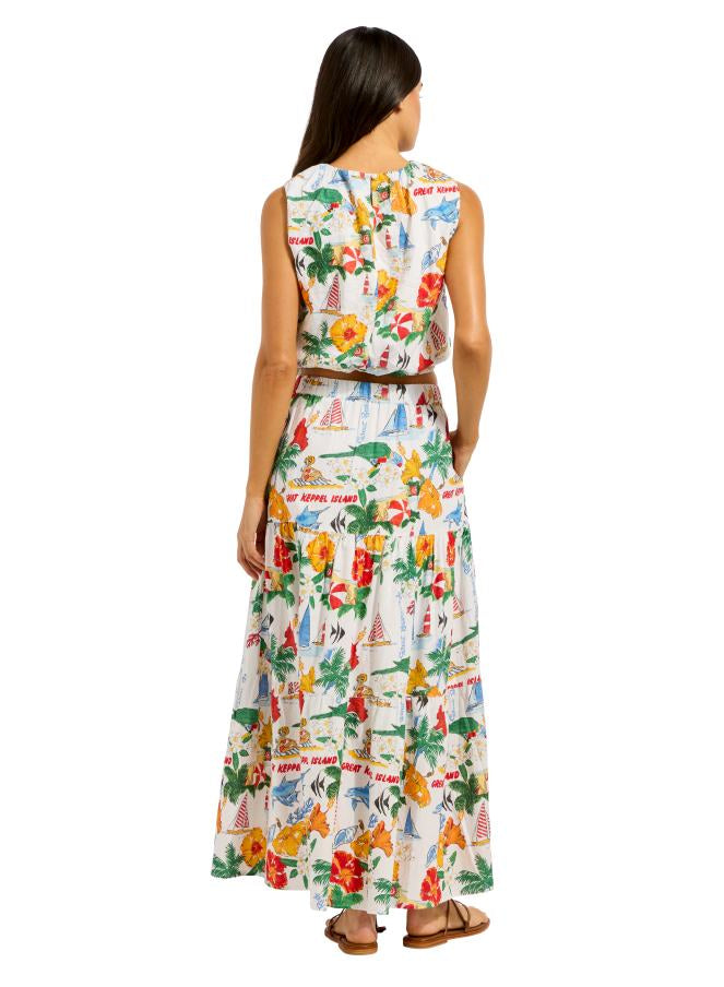 Seafolly Drawcord Waist Top - Viva Vacation