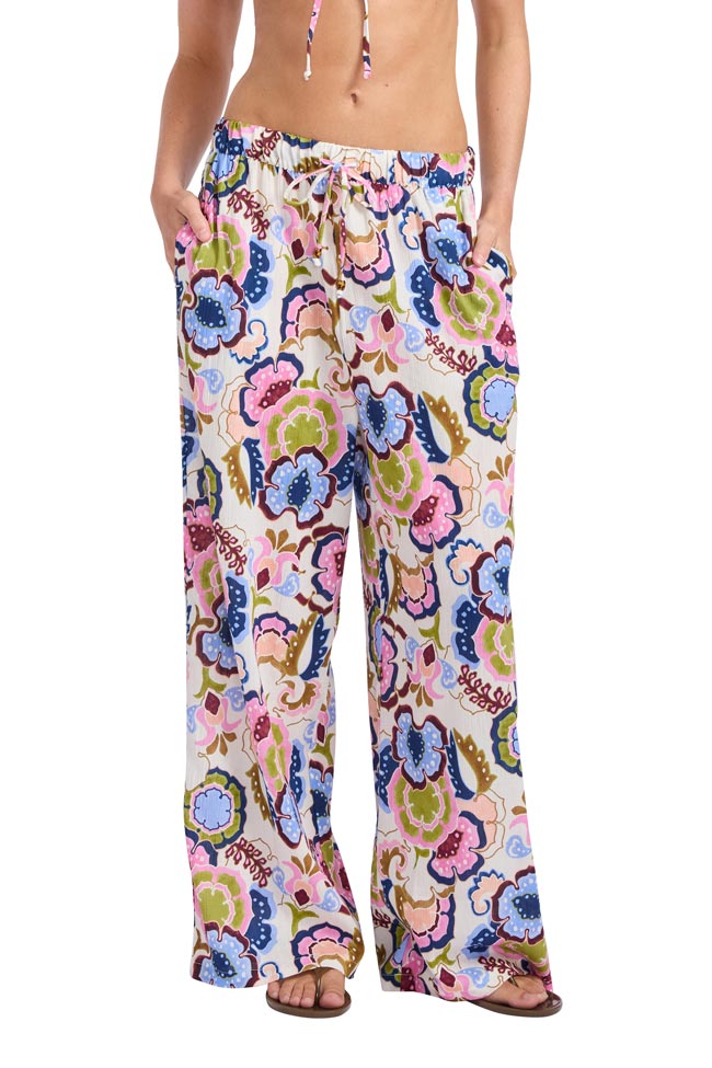 Seafolly Wide Leg Pant - Sea Blossom