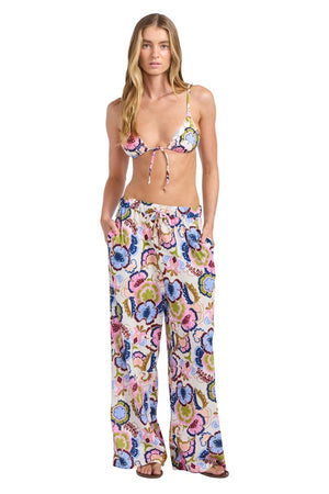 Seafolly Wide Leg Pant - Sea Blossom