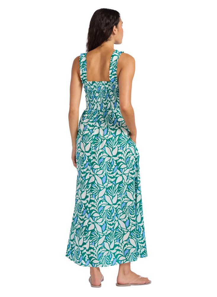 Seafolly Smocked Dress - Retro Reef