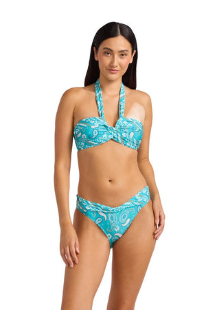 Seafolly Twist Band Mini Hipster Pant - Drift Club Bandana