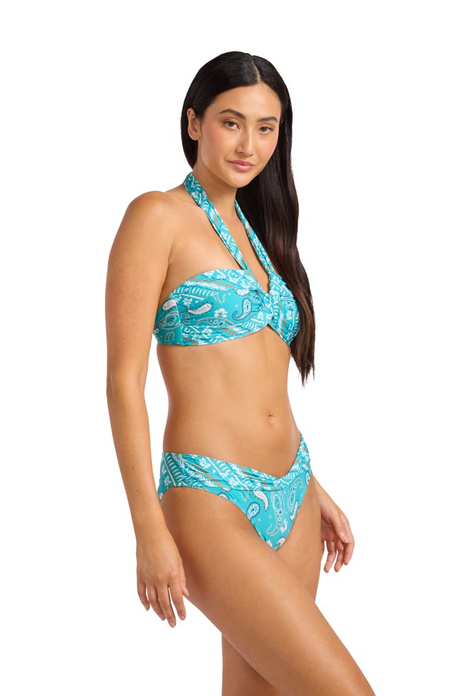 Seafolly Twist Band Mini Hipster Pant - Drift Club Bandana
