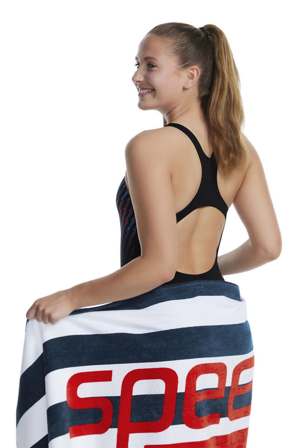 Speedo Logo Towel Navy Splish Splash Swimwear