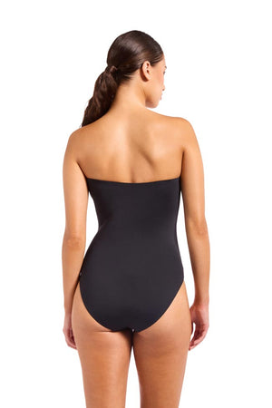 Jets Twist Front Bandeau One Piece - Jetset Smooth