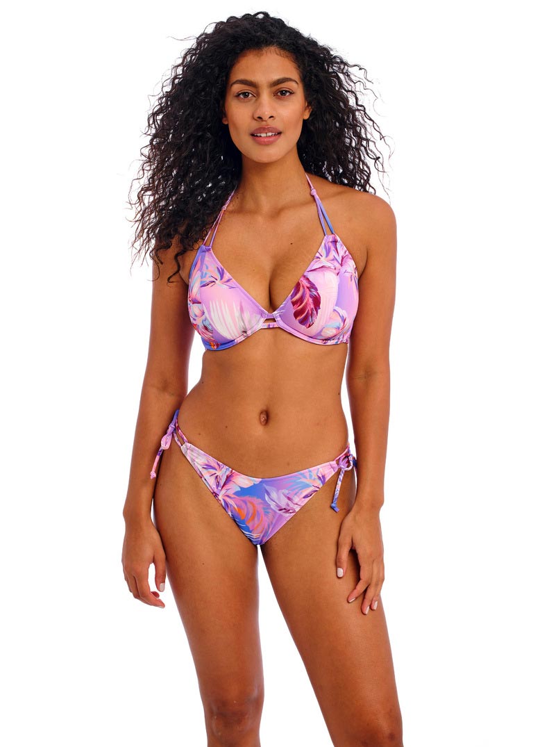 Freya Underwire Halter Bikini Top - Miami Sunset