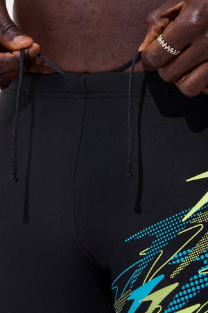 Speedo Mens Medley Logo Aquashort - Anthracite / Teal