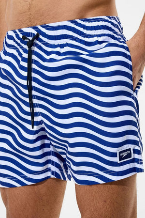 Speedo Mens Printed Rendondo Edge Volley 16" Watershort - Night Watch