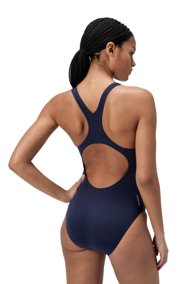 Speedo Womens Tech Panel Splice Medalist Edurance+ Max One Piece