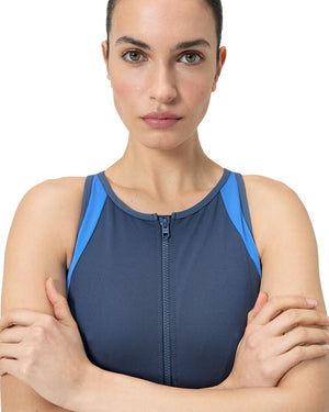 Speedo Womens Panel Hydrasuit One Piece - Spruce Blue