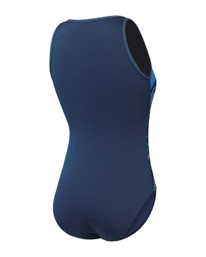 Speedo Womens Panel Hydrasuit One Piece - Spruce Blue