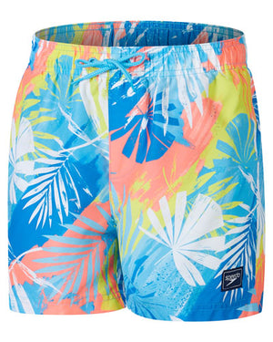 Speedo Junior Boys Digi Printed 13inch Watershort - Picton Blue