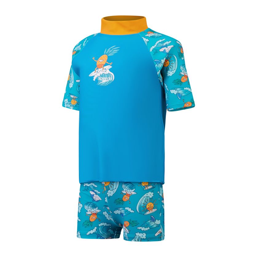 Speedo Toddler Boys Short Sleeve Rash Set
