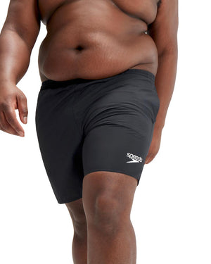 Speedo Mens Essential Plus Size 16inch Watershort - Black