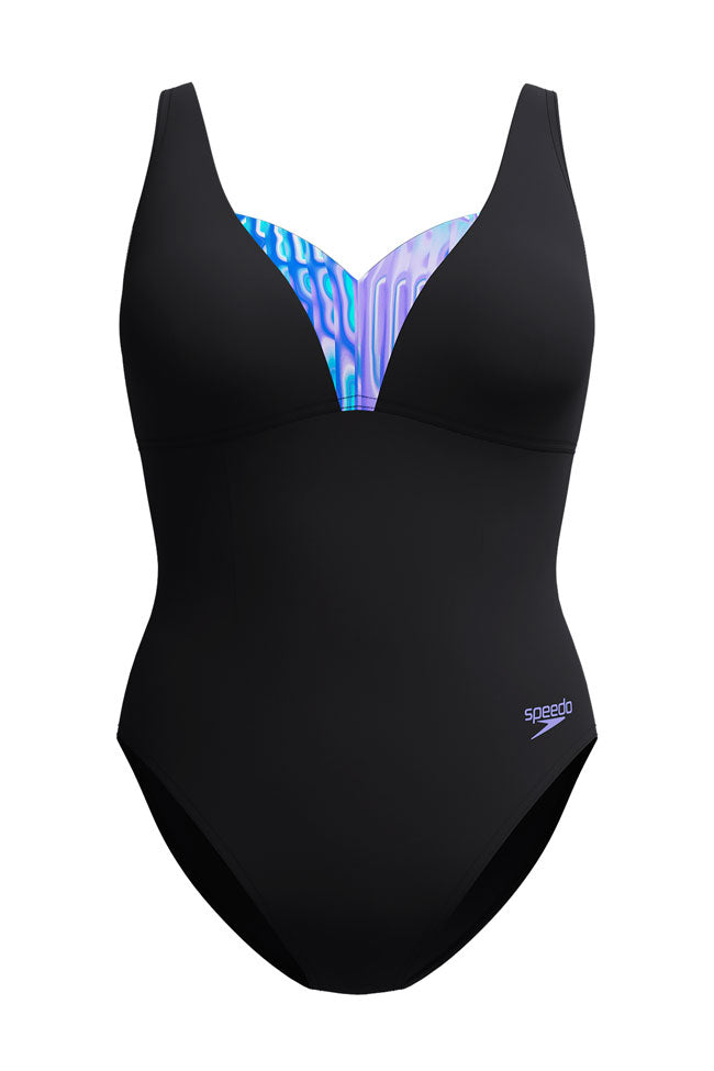 Speedo Womens Shaping LunaEluster Print One Piece