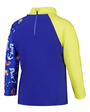 Speedo Toddler Boys Digital Long Sleeve Rash Top - Sea Animals