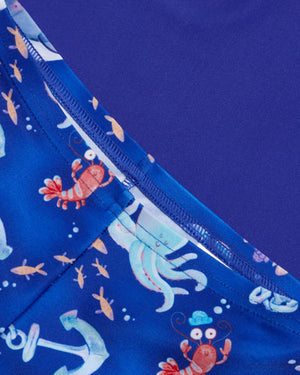 Speedo Toddler Boys Digital Long Sleeve Rash Top - Sea Animals