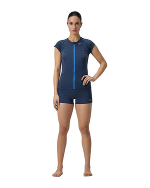 Speedo Womens Cap Sleeve Sun Top - Spruce Blue