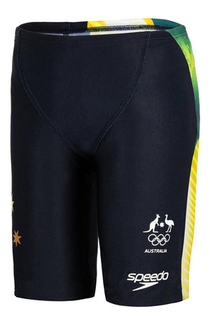 Speedo Junior Boys Printed Jammer - Aus Replica